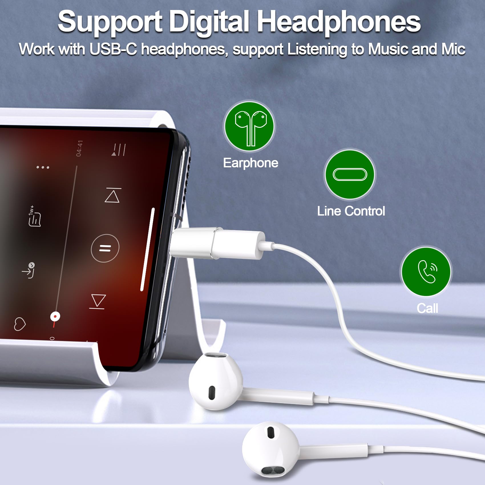 USB C to Lightning Adapter - Fast Charging & Data Transfer, Supports Audio/OTG for iPhone 14/13/12 Pro Max, iPad Air, AirPods, Nintendo Switch & Headphones - Perfect for Travel, Gaming & iOS Accessories