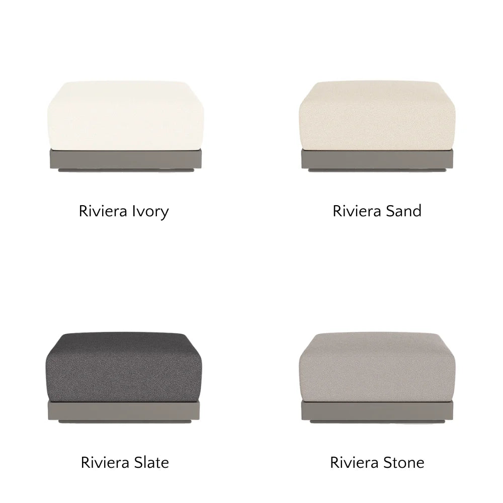 Antigua Outdoor Ottoman - Waterproof Patio Furniture, Weather-Resistant Storage Bench for Garden, Deck, Porch - Perfect for Outdoor Relaxation & Extra Seating