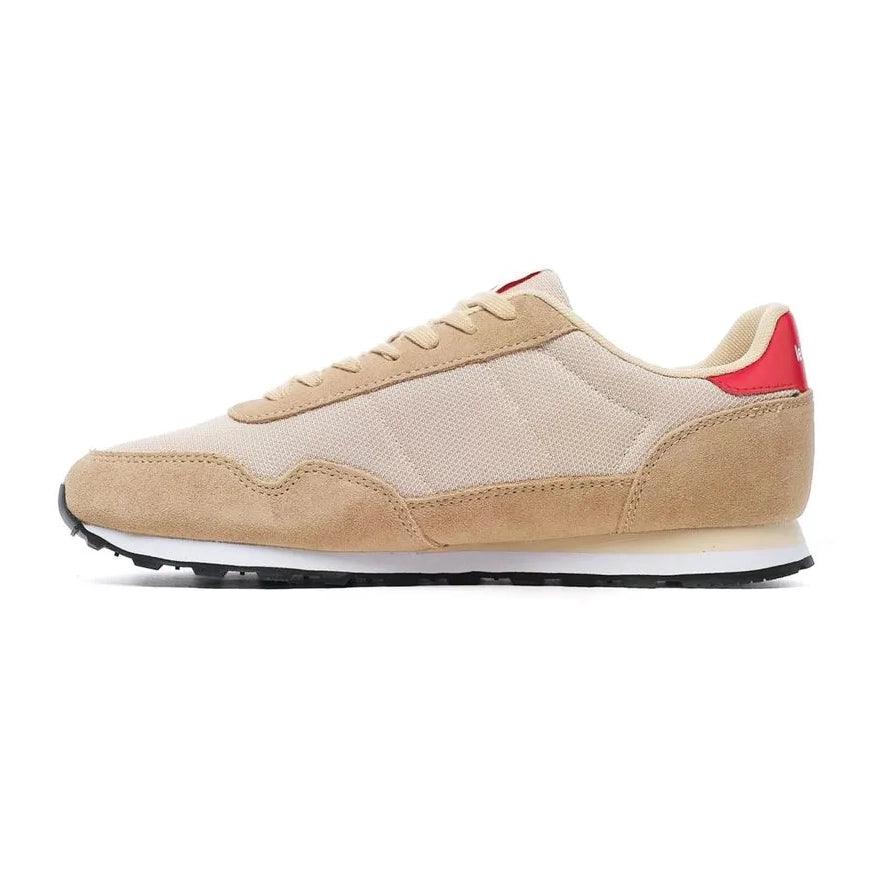 Le Coq Sportif Astra Beige & Red Sneakers - Comfortable Casual Shoes for Men & Women - Perfect for Running, Walking & Everyday Wear
