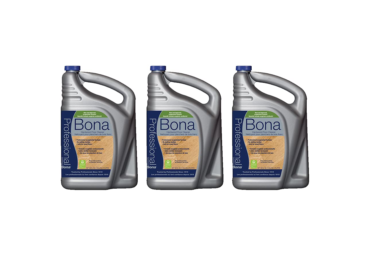 Bona Pro Series Hardwood Floor Cleaner Refill - 3 Pack | Safe for All Hardwood Floors | Perfect for Homes, Offices & High-Traffic Areas