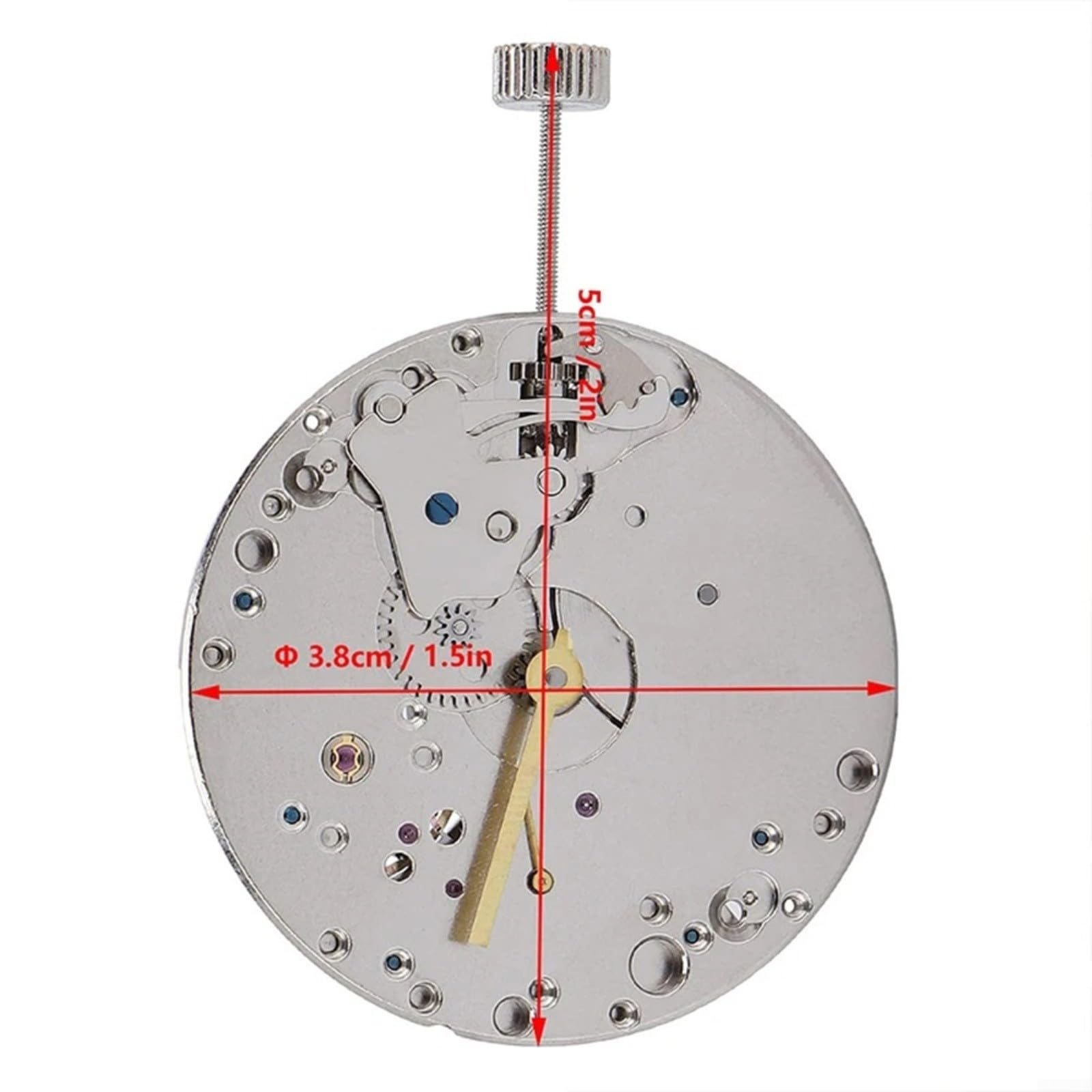 Seagull ST36 Watch Movement Kit - Replacement for UNITAS 6497, Mechanical Watch Repair Parts with Winding Stem - Perfect for Watchmakers & DIY Enthusiasts (Model 303)
