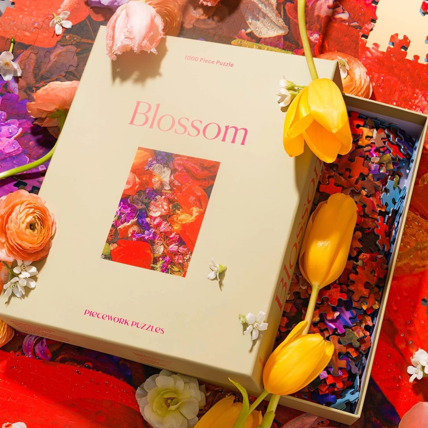 Blossom 1000 Piece Jigsaw Puzzle for Adults - Beautiful Floral Landscape Puzzle Game for Family Fun & Stress Relief - Perfect for Home Decor, Gifts, and Relaxation Activities