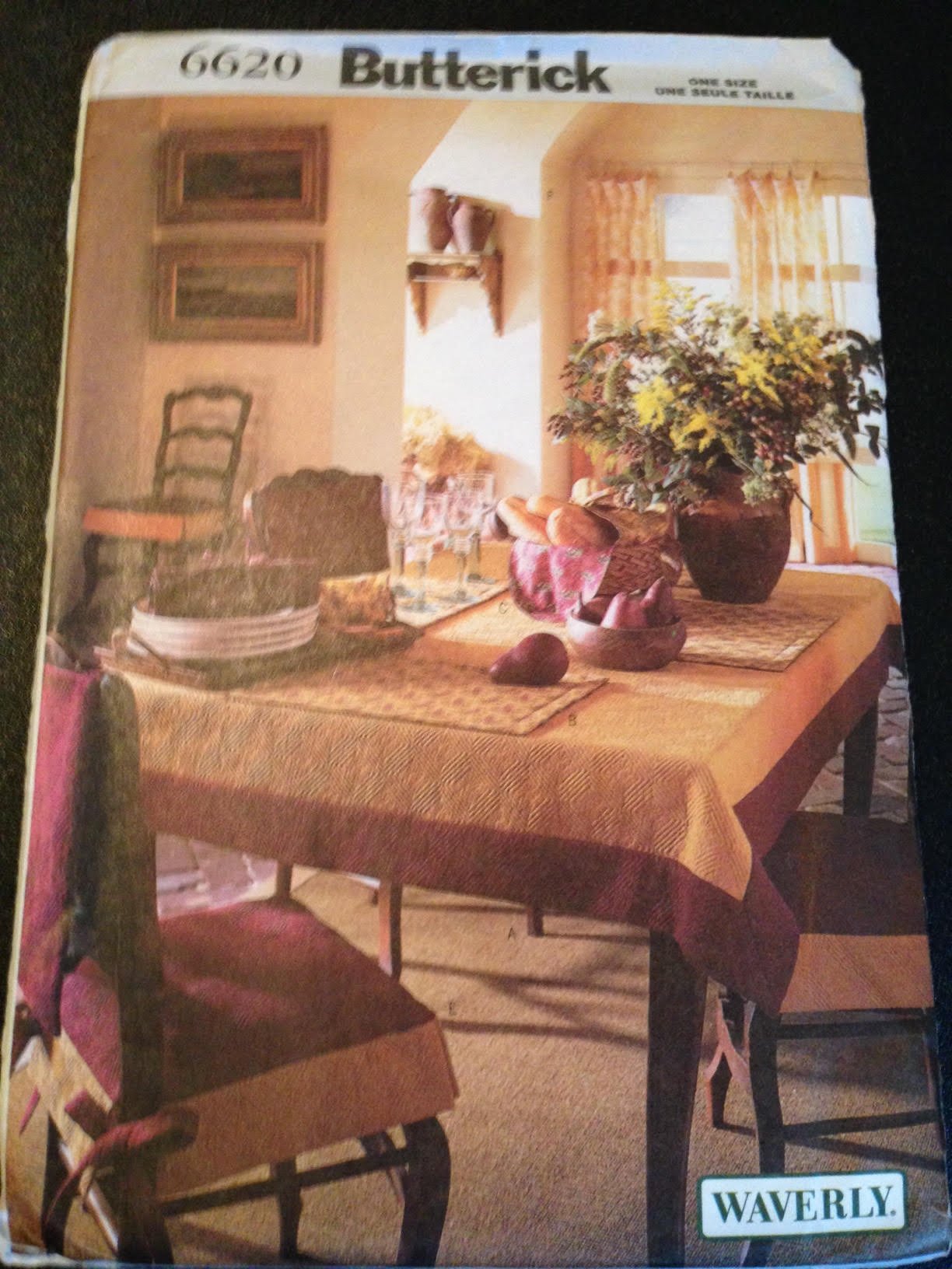 Butterick 6620 Sewing Pattern for Dining Room Accessories - DIY Table Runner, Placemats & Napkins - One Size - Perfect for Home Decor & Holiday Table Settings