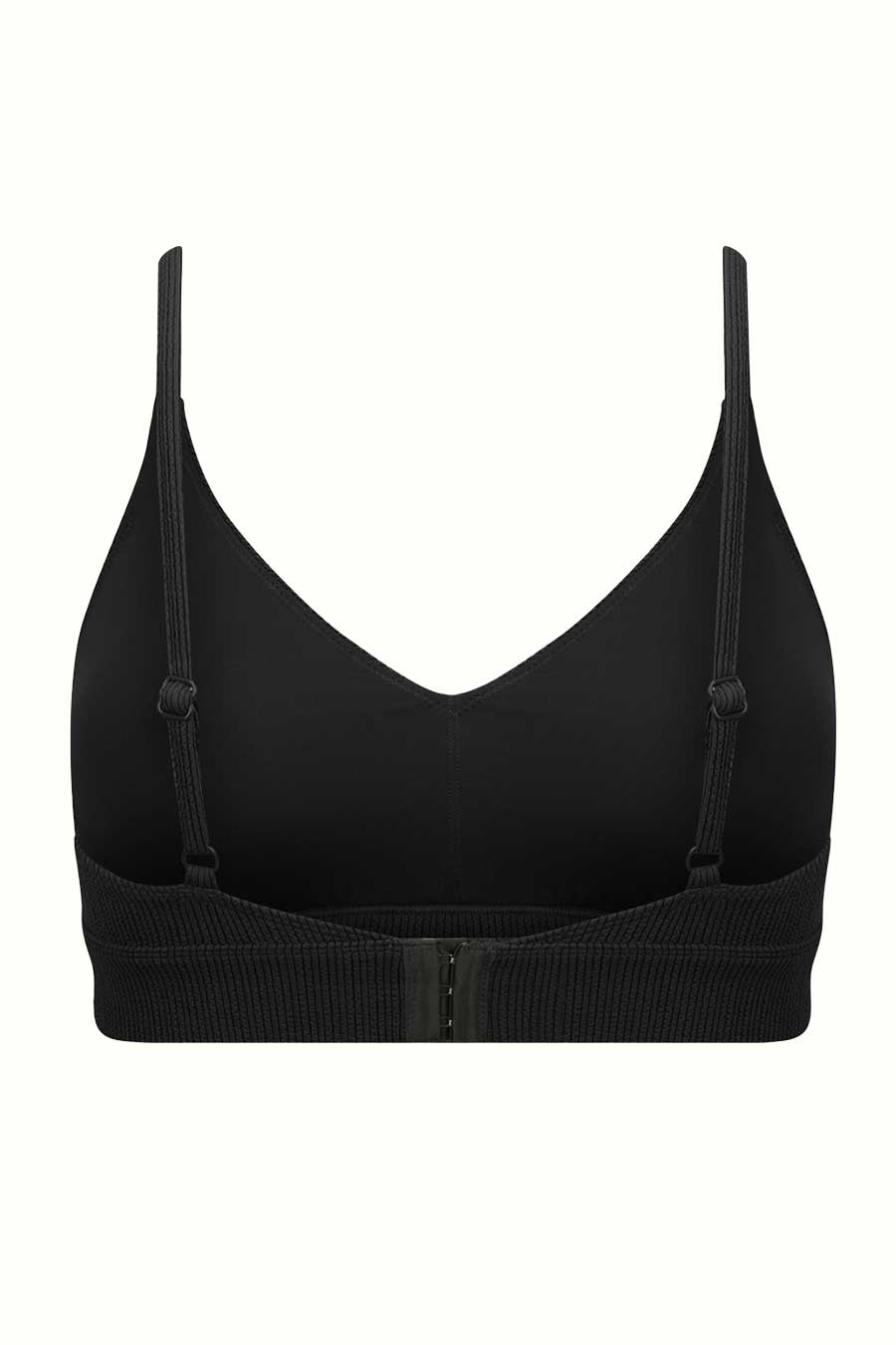Byron Adjustable Bikini Top - Black Textured Swimwear for Women | Perfect for Beach, Pool & Summer Vacations