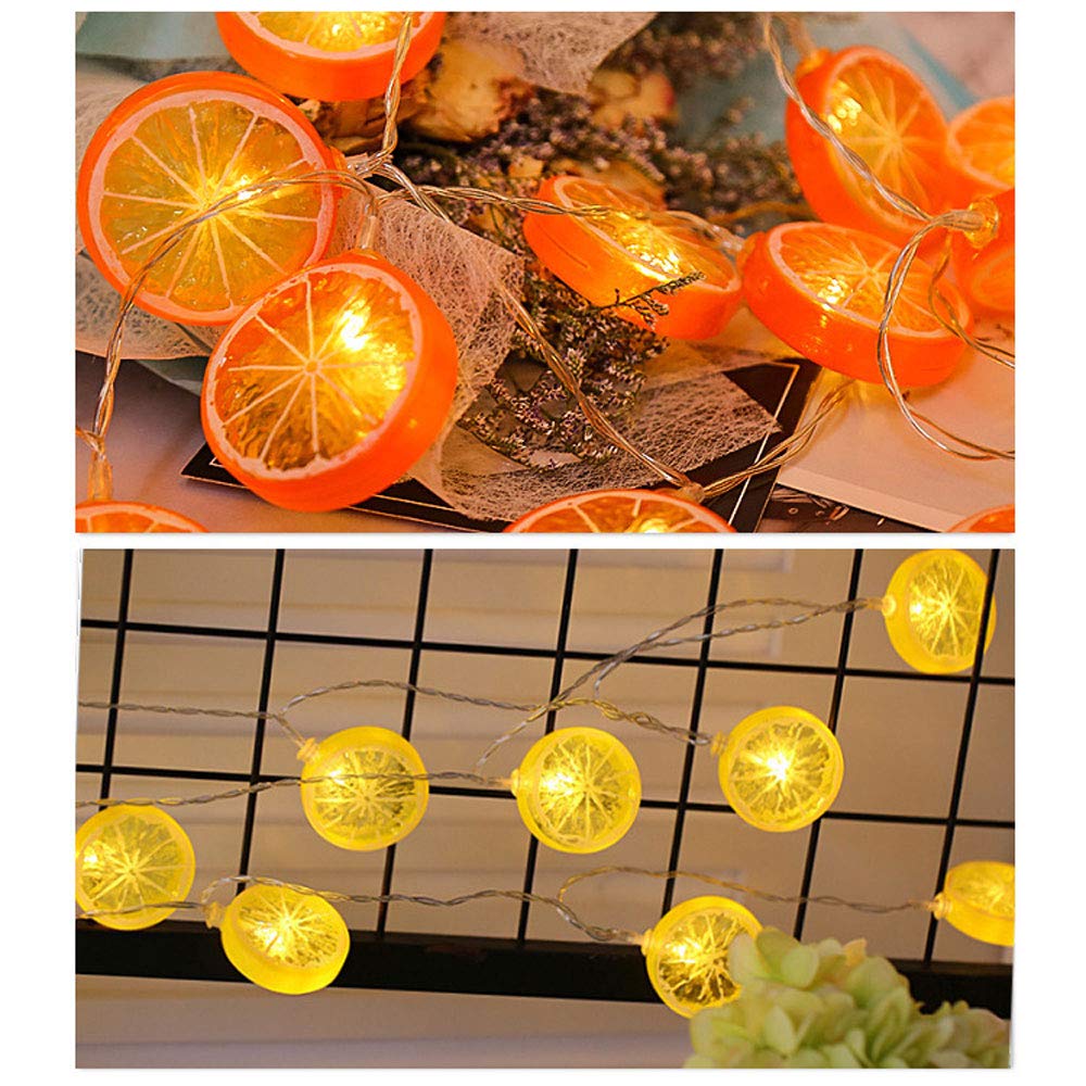 Lemon Slice Shaped LED String Lights - 3 Pack Yellow Decorative Lights for Christmas Party, Home, Garden & Indoor Festive Decor | Perfect for Bedroom, Wedding, Patio & Holiday Lighting