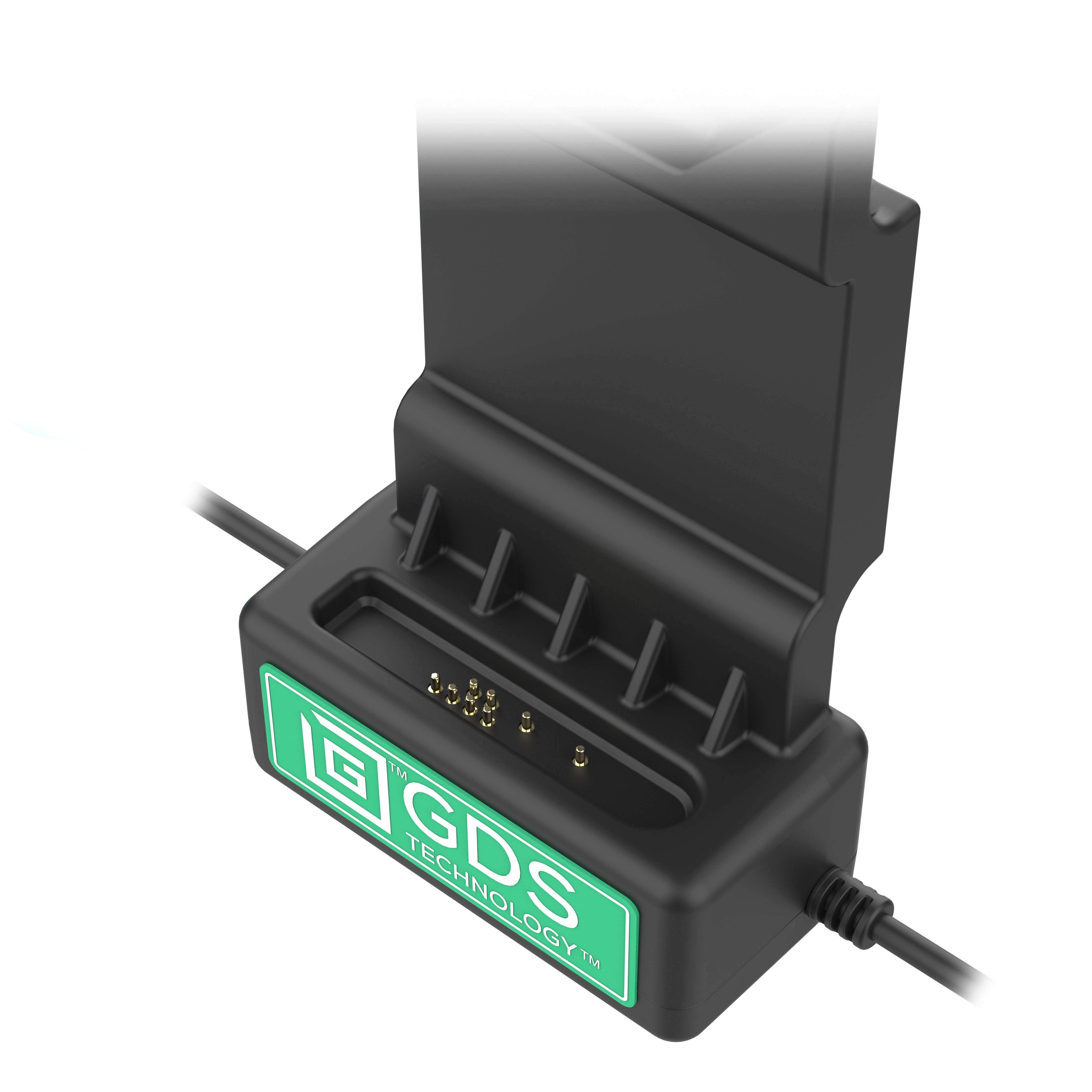 GDS® Uni Conn™ Left Locking Power & USB A Dock (RAM GDS DOCKLL U1CDU) - Secure Laptop Charging Station for Office & Home Workspace