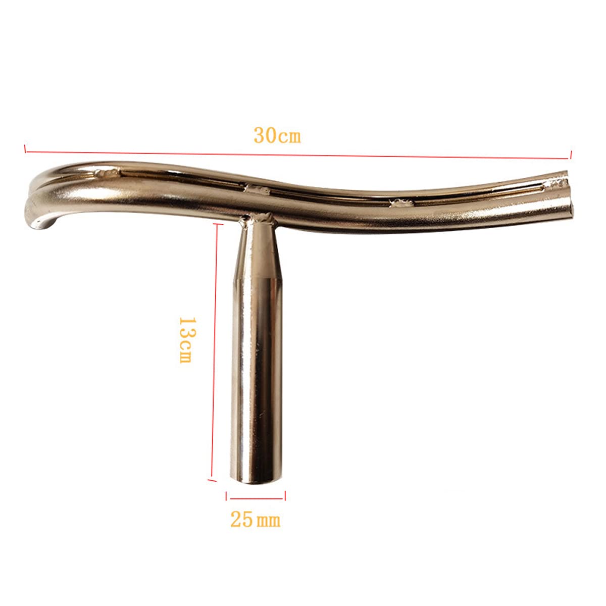 25mm Diameter 30cm Length S-Shape Stainless Steel Woodworking Lathe Tool Holder - Perfect for Woodturning, DIY Projects & Professional Woodworking