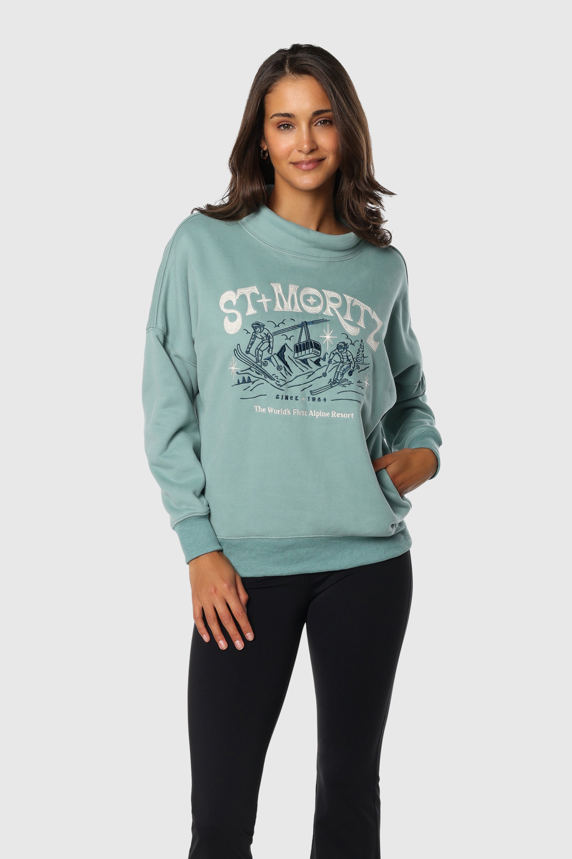 Moritz Funnel Neck Sweater - Women's Chunky Knit Turtleneck Pullover for Fall & Winter | Cozy Office Wear & Casual Outfits