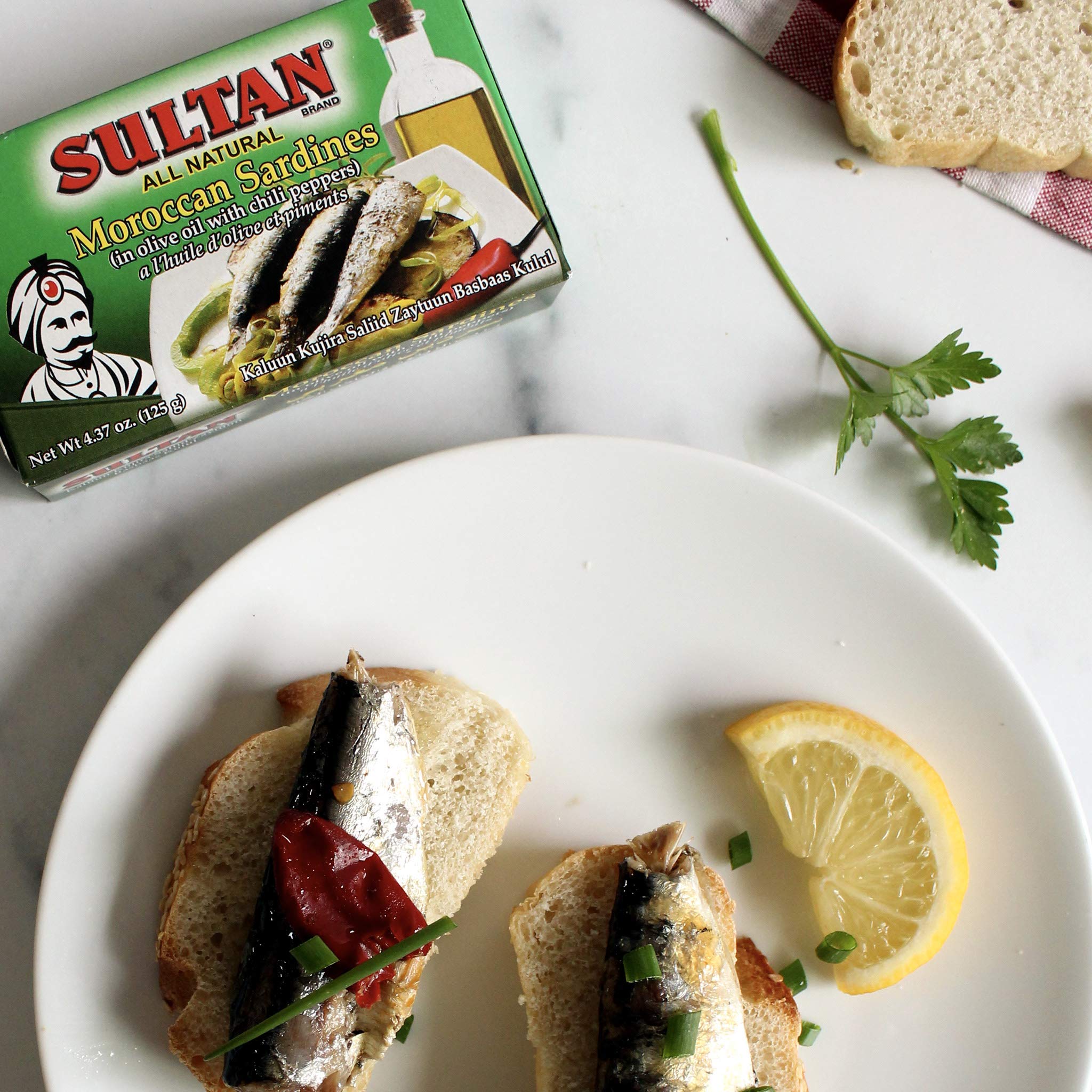 Premium Moroccan Sardines in Olive Oil - 100% Natural, High Protein, No Additives, Keto & Paleo Friendly - 4.37oz Cans (Pack of 50) - Perfect for Healthy Snacks, Salads & Mediterranean Recipes