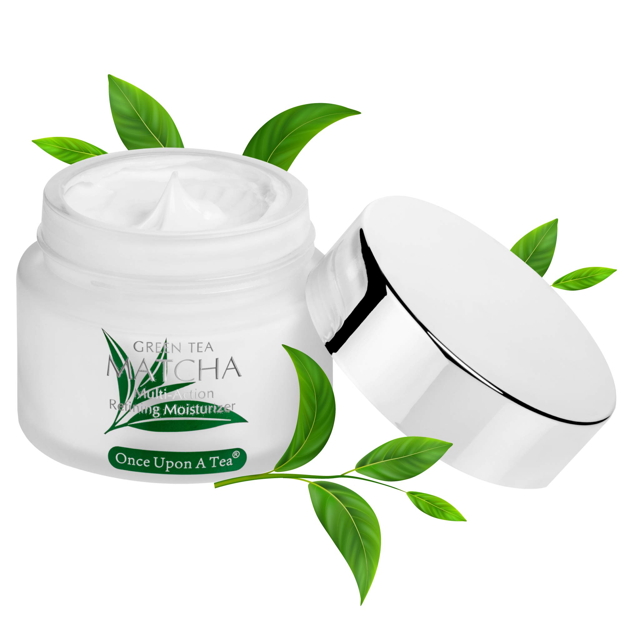 Organic Matcha Green Tea Facial Moisturizer - Day & Night Cream for All Skin Types | Anti-Wrinkle, Deep Hydration & Moisturizing Treatment for Face, Eyes & Neck | Perfect for Daily Skincare Routine & Anti-Aging Regimen