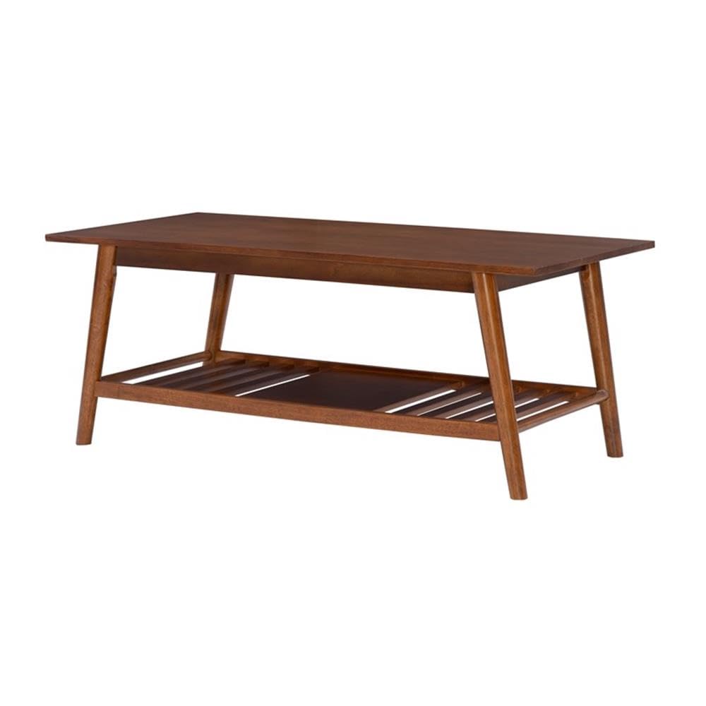 Brown Linon Samantha Wood Coffee Table - Stylish & Durable Living Room Furniture for Home Decor