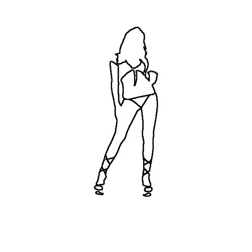 EW Designs Sexy Dancer Vinyl Decal Sticker - 5
