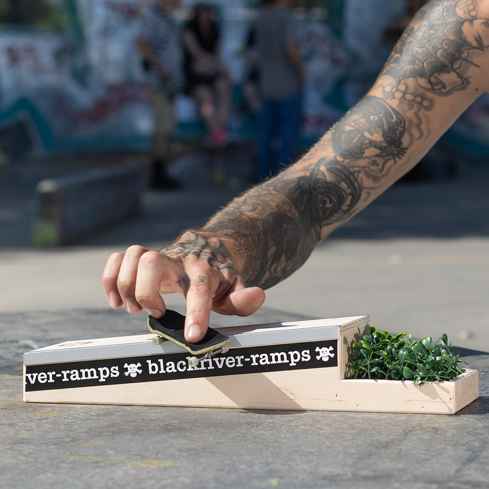 Blackriver Fingerboard Ramps Box 4 - Professional Finger Skateboard Obstacle for Tricks & Stunts - Perfect for Home, Office & Skate Park Practice