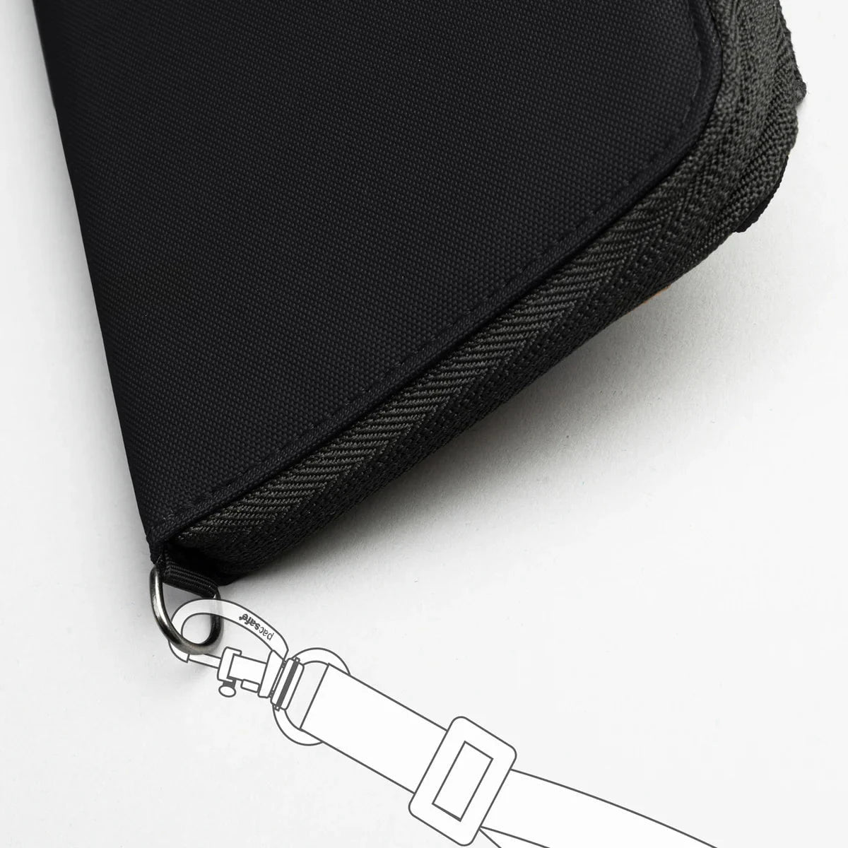 Pacsafe RFIDsafe™ RFID Blocking Zip Around Wallet - Secure Travel & Everyday Use for Credit Cards, Passport & Cash - Anti-Theft Protection for Commuting, Shopping & Vacations