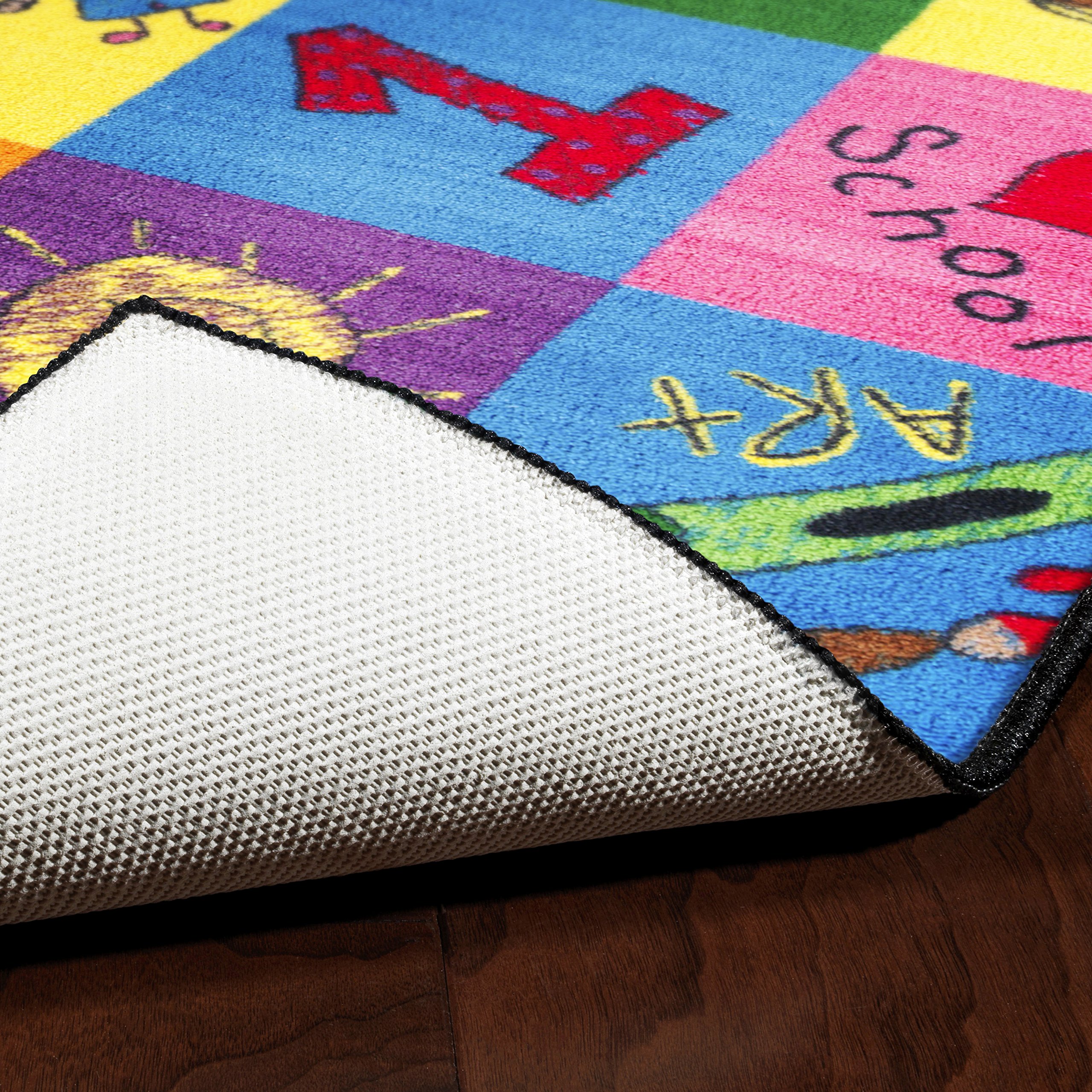 Flagship Carpets Educational Area Rug for Kids - Interactive Learning Carpet with Alphabet, Numbers & Games - 6' x 12' Multicolor Playroom Rug for Classroom, Nursery & Children's Bedroom - Perfect for Early Childhood Education & Playtime Activities