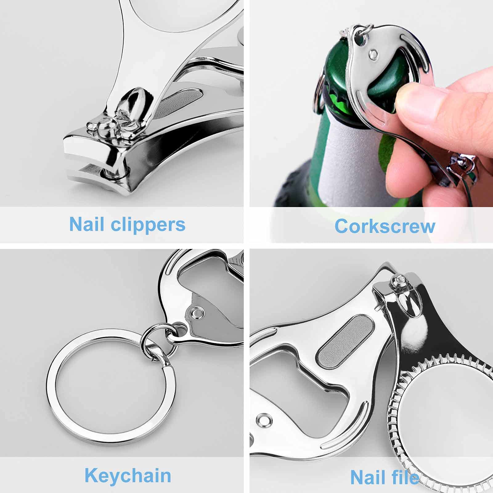 Brazilian Flag Soccer Nail Clipper - Portable Metal Nail Cutter with Nail File for Men & Women - Perfect for Travel, Sports Fans & Soccer Enthusiasts