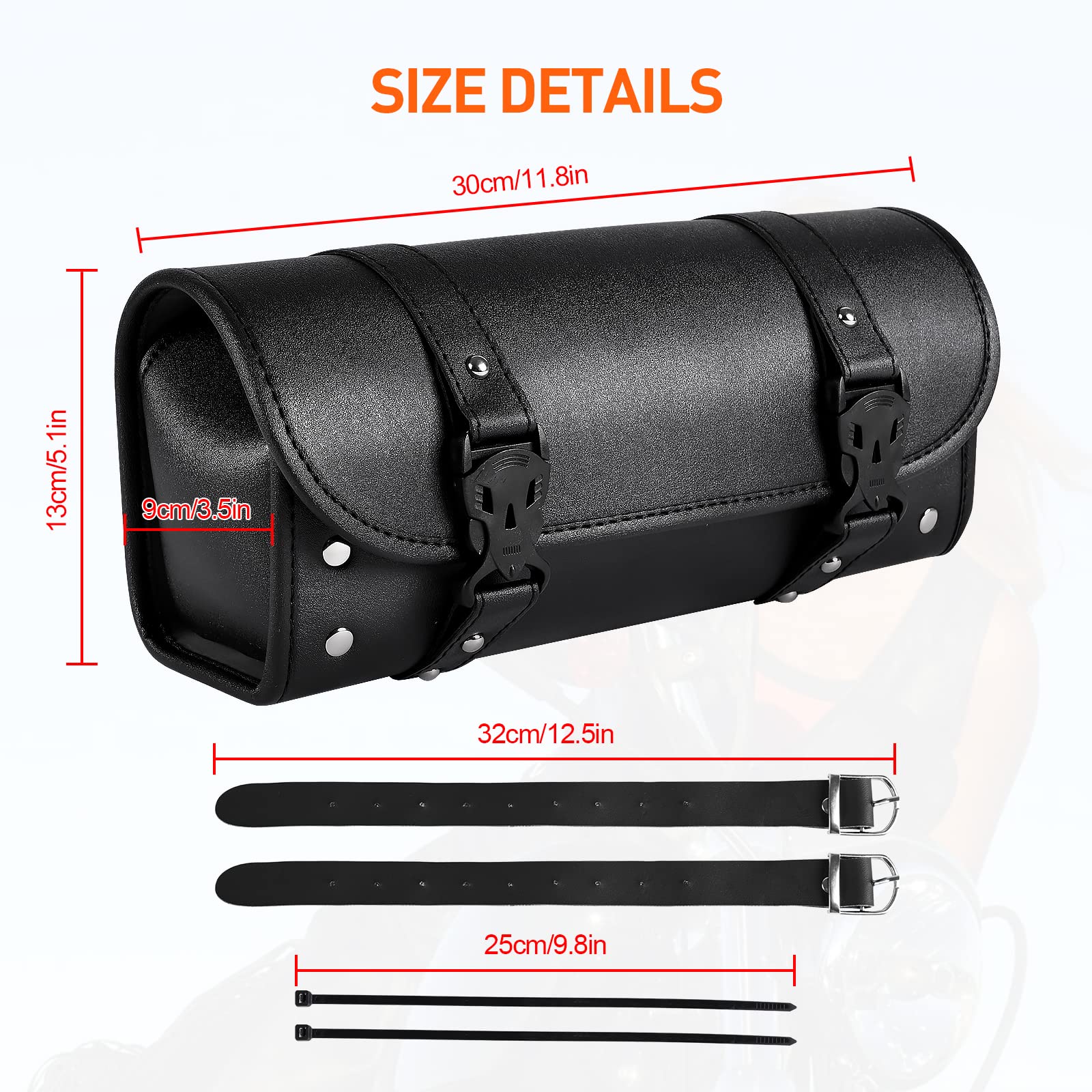 Universal Motorcycle Tool Bag - Handlebar & Fork Storage for Rides