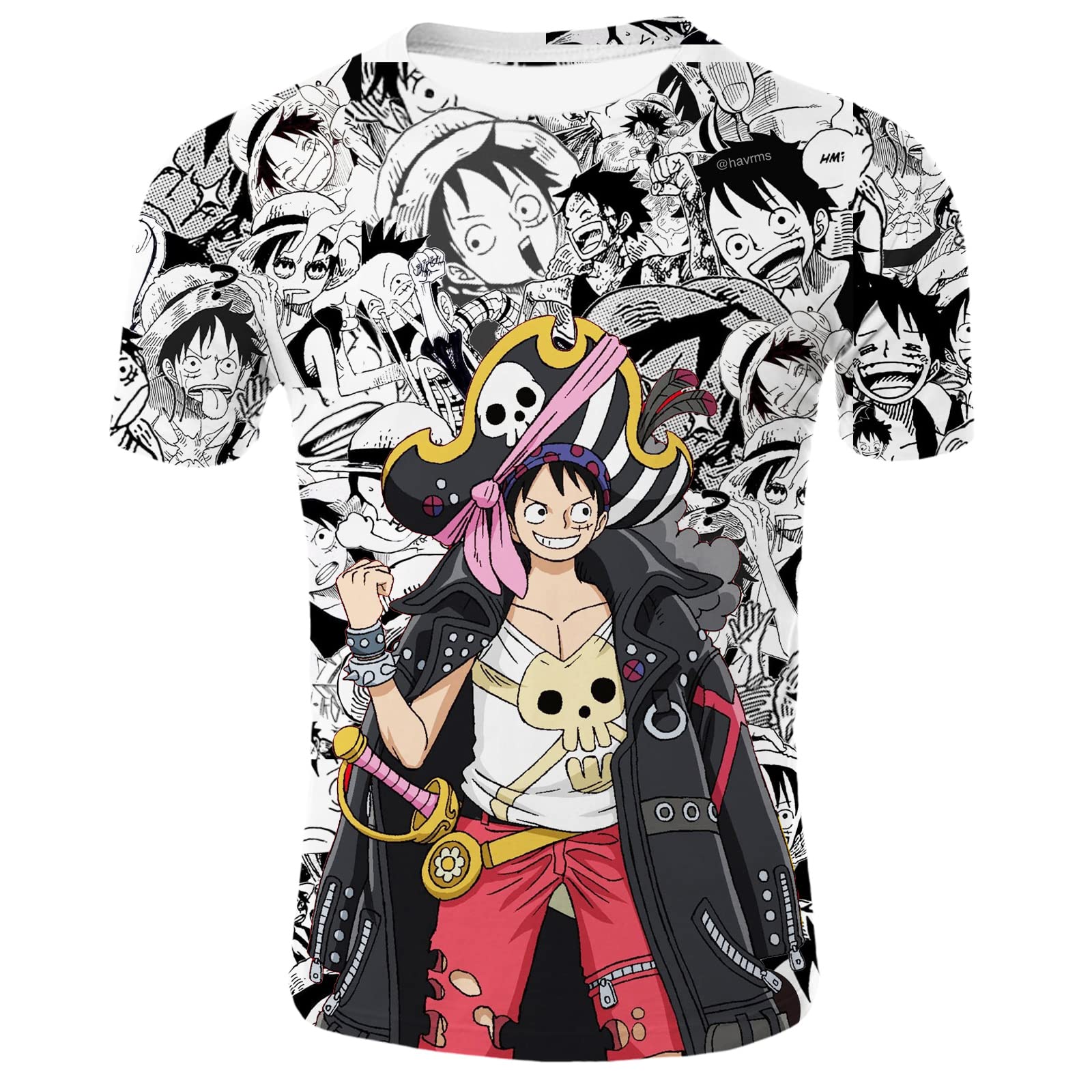 Anime T-Shirts for Men - Short Sleeve Casual Crewneck Graphic Tee | Cute Japanese Style Fashion Top | Perfect for Cosplay, Conventions & Everyday Wear