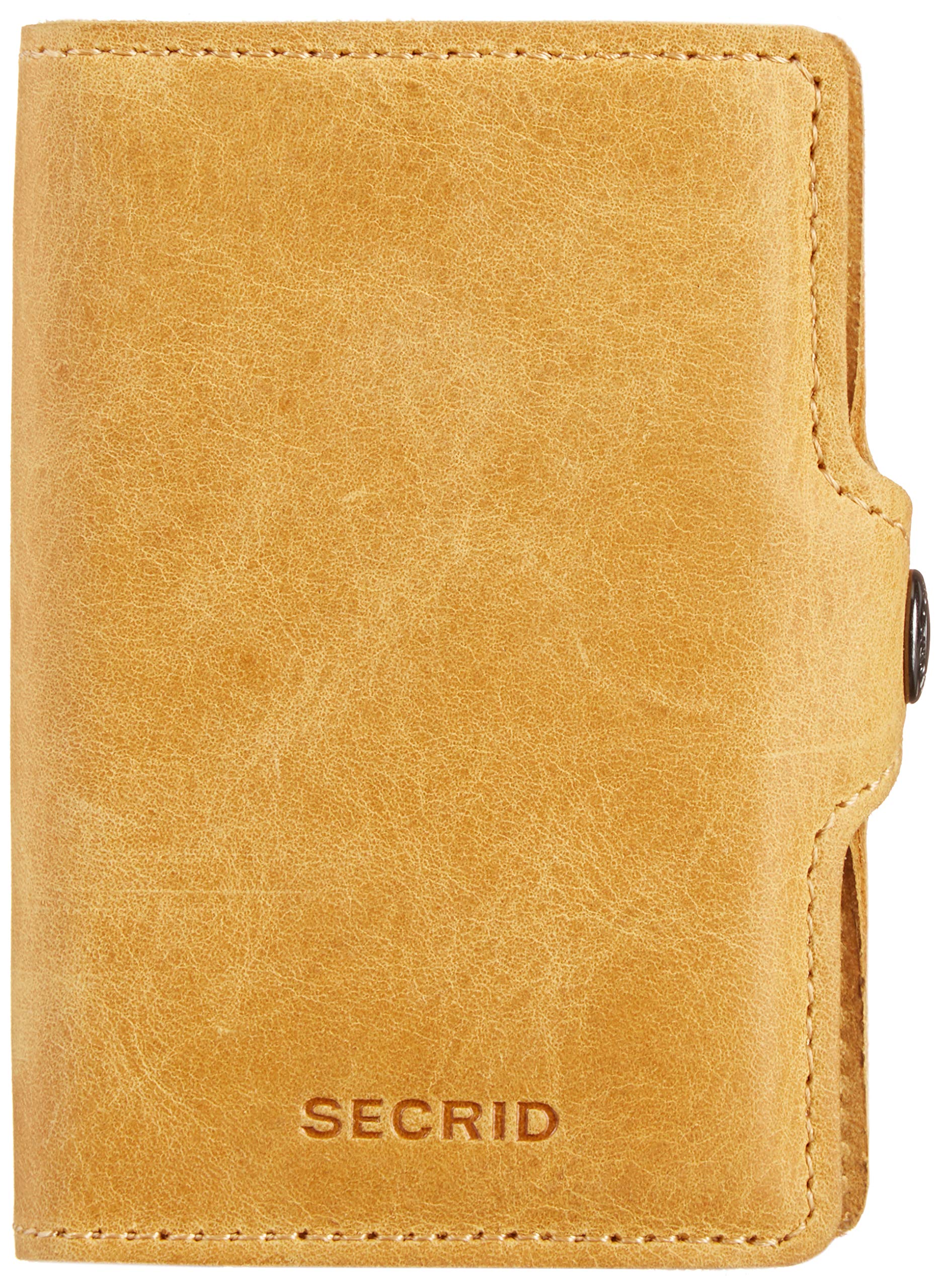 SECRID Twin Ochre Leather Wallet - RFID Blocking Slim Bifold Wallet for Men & Women | Perfect for Travel, Business & Everyday Use
