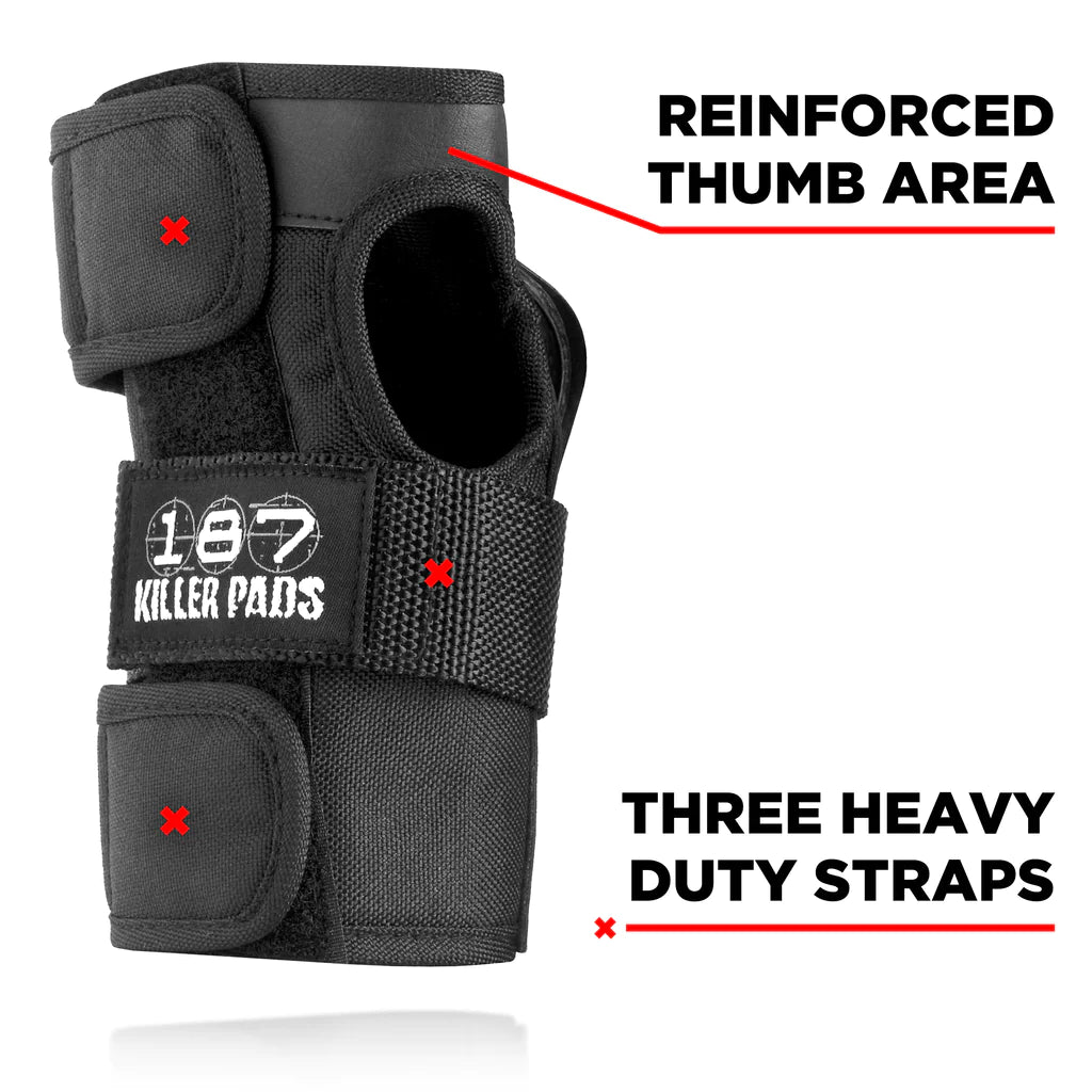 187 Wrist Guards - Protective Wrist Support for Skateboarding, Rollerblading & Scooter Riding - Durable & Comfortable Safety Gear for Extreme Sports