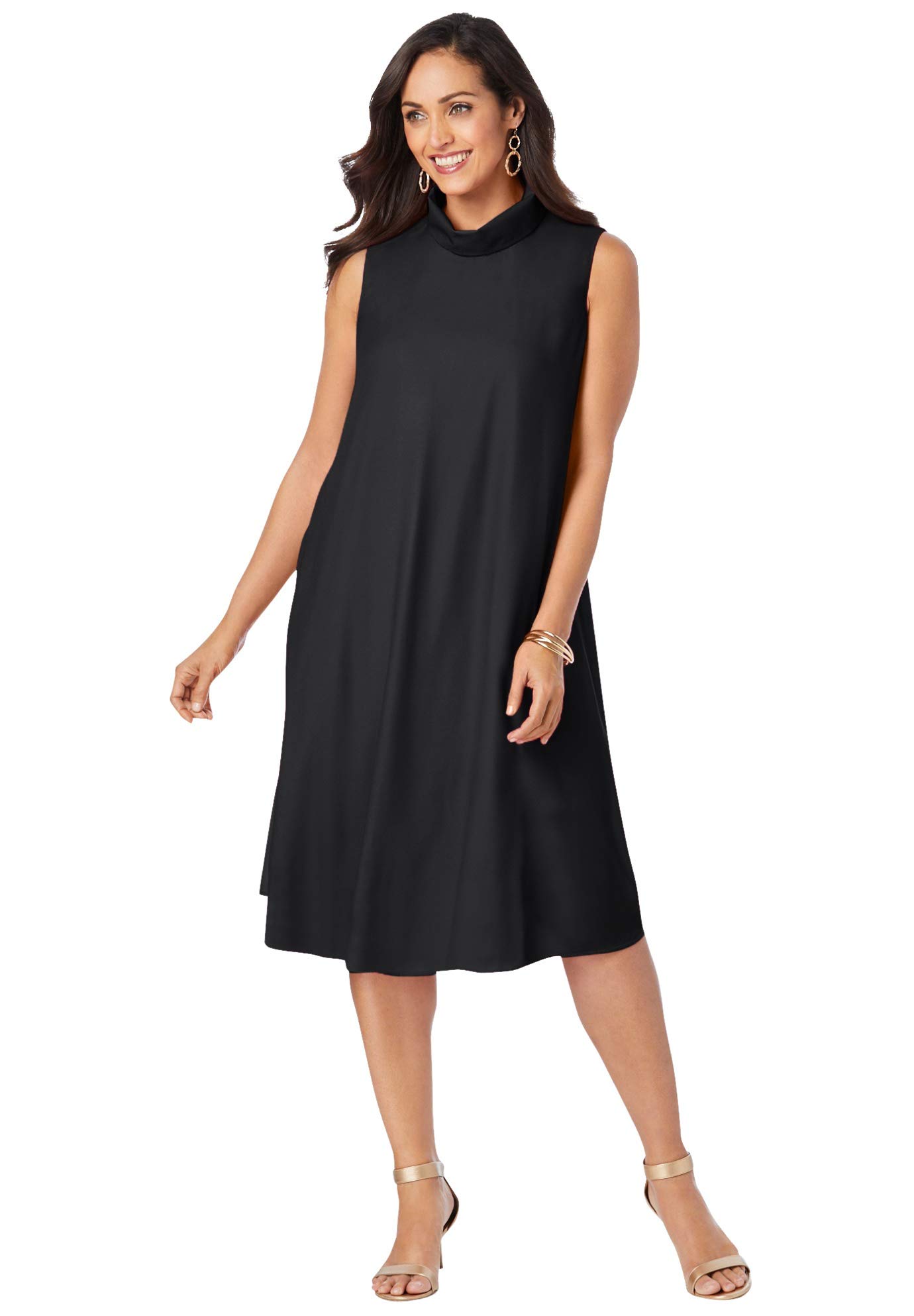 Jessica London Plus Size Georgette Dress for Women - Office & Party Wear