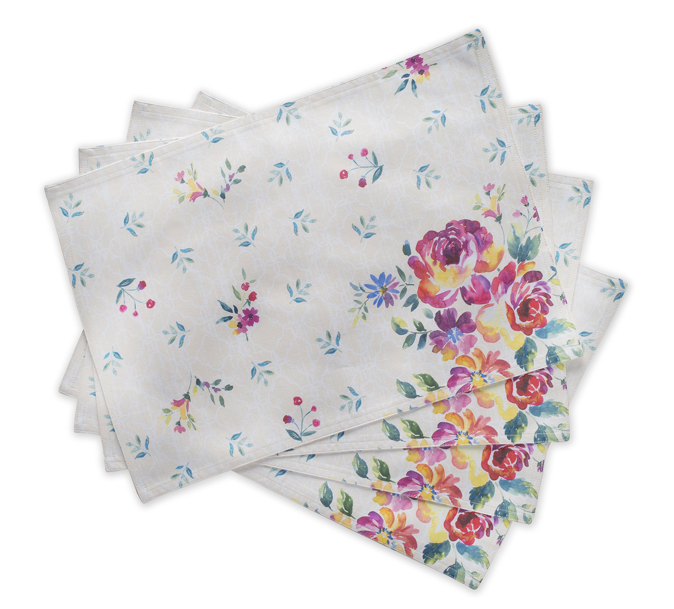 Maison d'Hermine 100% Cotton Washable Placemats Set of 4 - 13