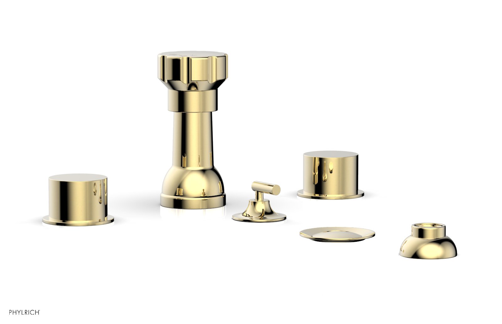 Premium BASIC II 4-Hole Bidet Faucet Set with Smooth Handles - 230 61 Series - Perfect for Modern Bathroom Upgrades & Hygienic Toilet Installations