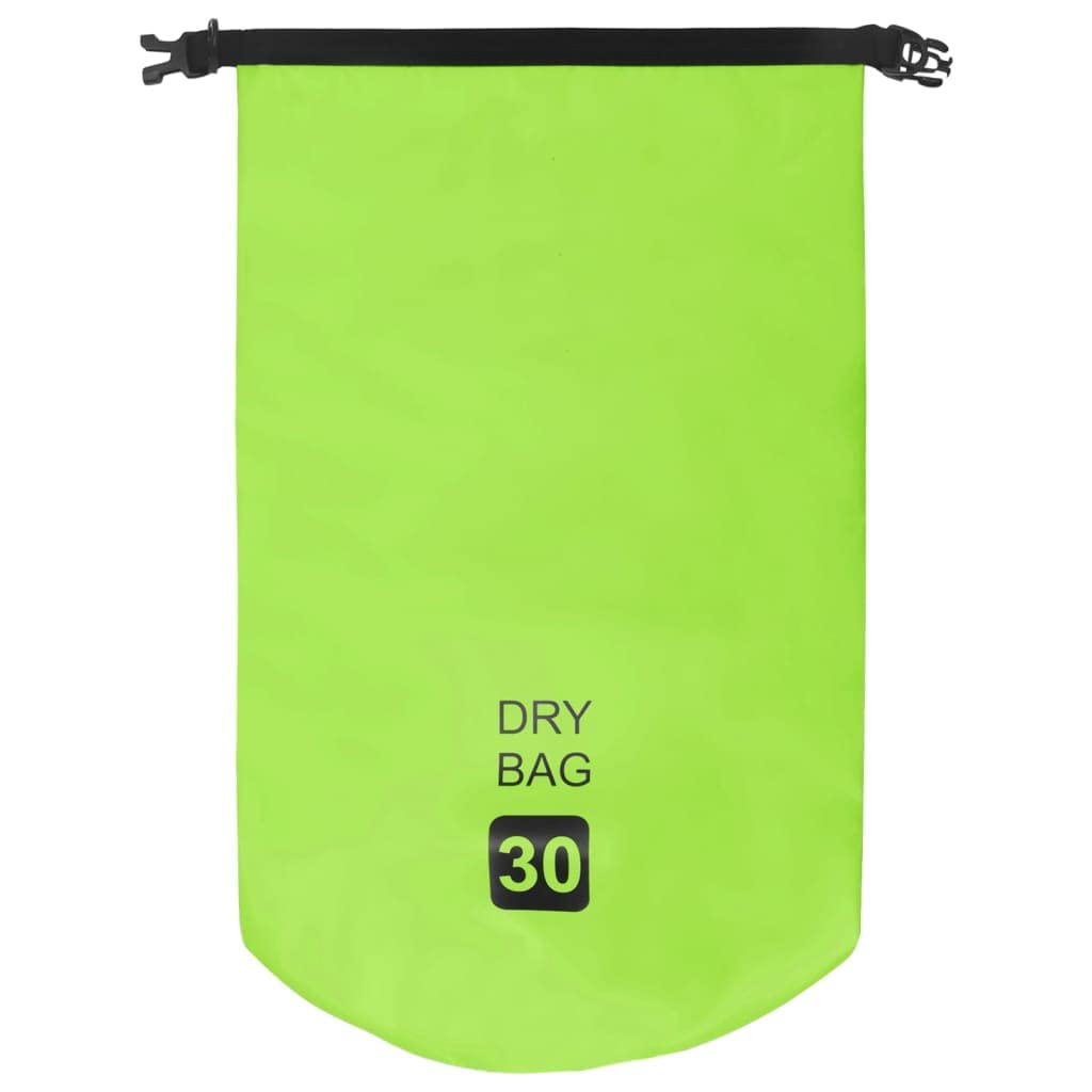 Waterproof Dry Bag with Zipper - Green PVC Waterproof Backpack for Boating, Kayaking & Water Sports | Durable Dry Sack for Camping, Hiking & Outdoor Adventures