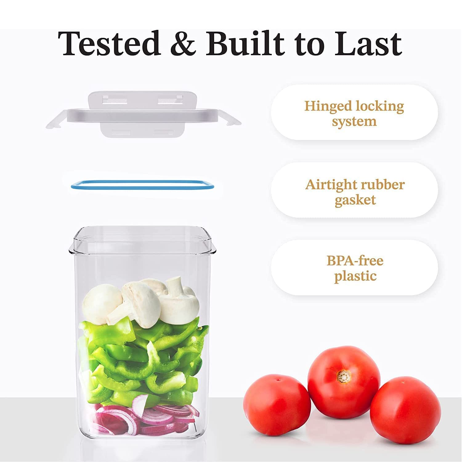 Chef's Path 36-Piece Airtight Food Storage Container Set with Lids - BPA Free Kitchen Organization for Cereal, Flour & Sugar | Perfect for Pantry, Baking & Meal Prep