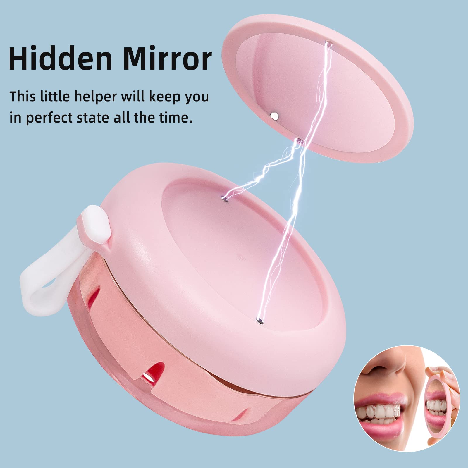 Leak Proof Denture Cup Kit - Travel Retainer Case for Dentures & Aligners - Home & Travel Use