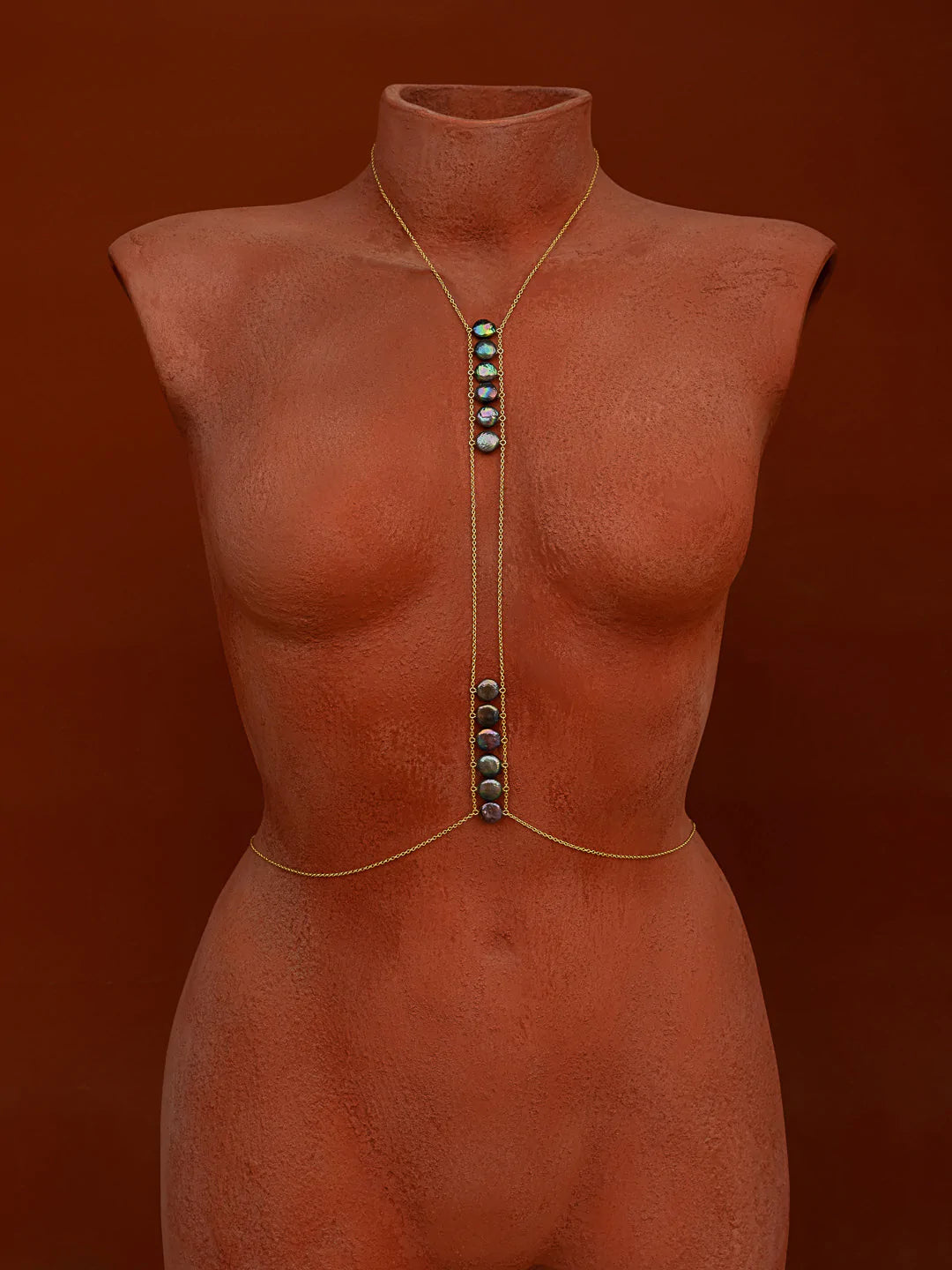 Elegant Pearl Body Chain Jewelry for Women - Boho Beach Wedding Accessory, Layered Belly Chain for Bridal, Festival, and Summer Outfits