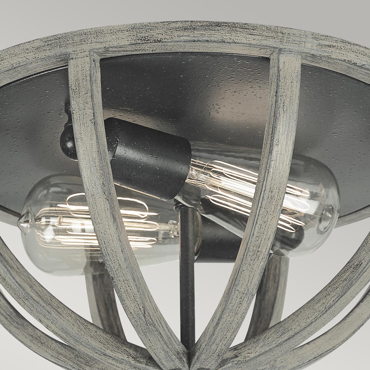 Allier 2-Light Flush Mount Ceiling Light Fixture with E27 Socket - Perfect for Bedroom, Hallway, and Kitchen Lighting
