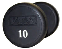 VTX Troy Round Head Urethane Dumbbells - Premium Weightlifting Equipment for Home Gym & CrossFit Training