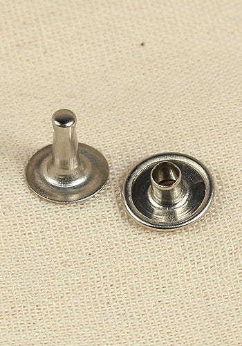 Nickel-Free Iron Hollow Rivet 9.0 x 7.8 mm - Perfect for Leather Craft, DIY Projects & Metal Fabrication