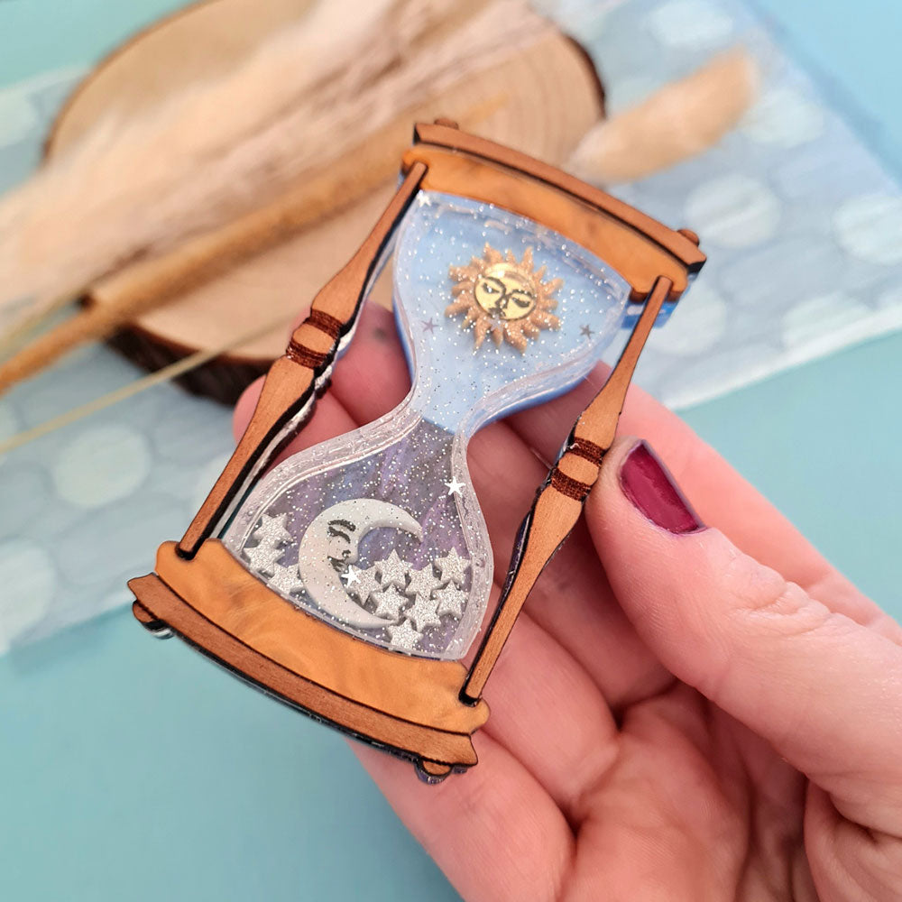 Celestial Sun and Moon Hourglass Necklace - Vintage Boho Jewelry for Women - Perfect for Gifts, Parties, and Everyday Wear