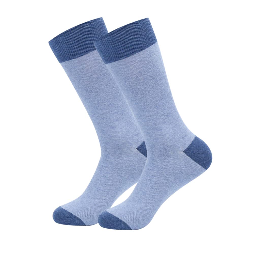 Men's Dress Socks 5-Pack - Colorful Cotton Crew Socks for Business & Casual Wear - Perfect for Office, Wedding & Everyday Comfort