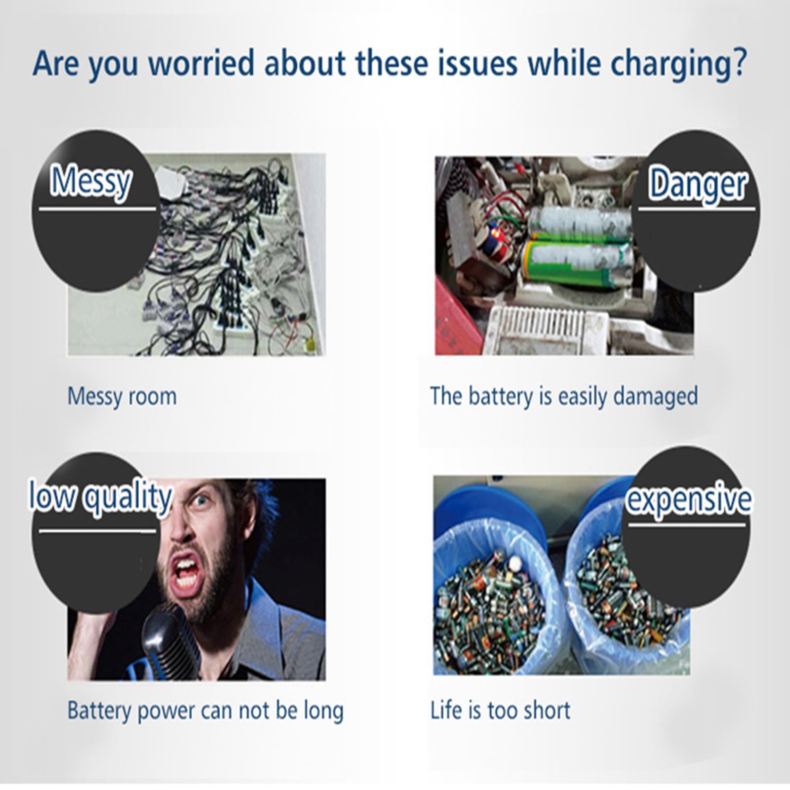24-Slot LCD Smart Battery Charger for AA/AAA NiMH/NiCd Rechargeable Batteries - Fast Charging with AC Adapter - Perfect for Home, Office & Emergency Kits