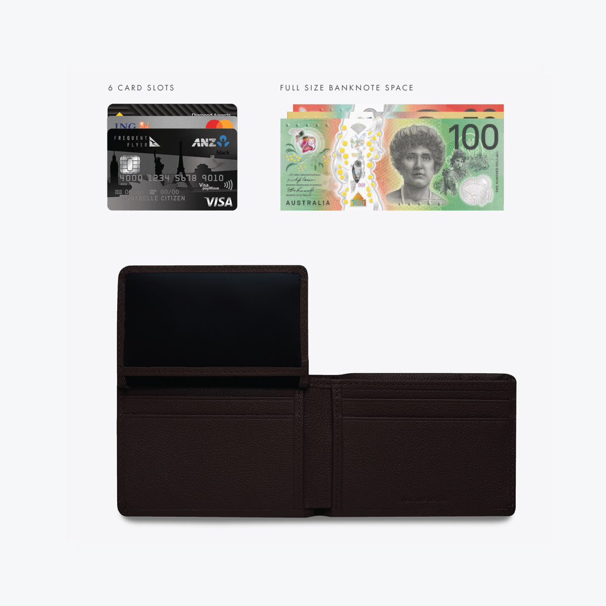 Jonah Genuine Leather Wallet for Men - Slim RFID Blocking Bifold Wallet with Money Clip - Perfect for Everyday Use, Travel, and Business (Chocolate Brown)