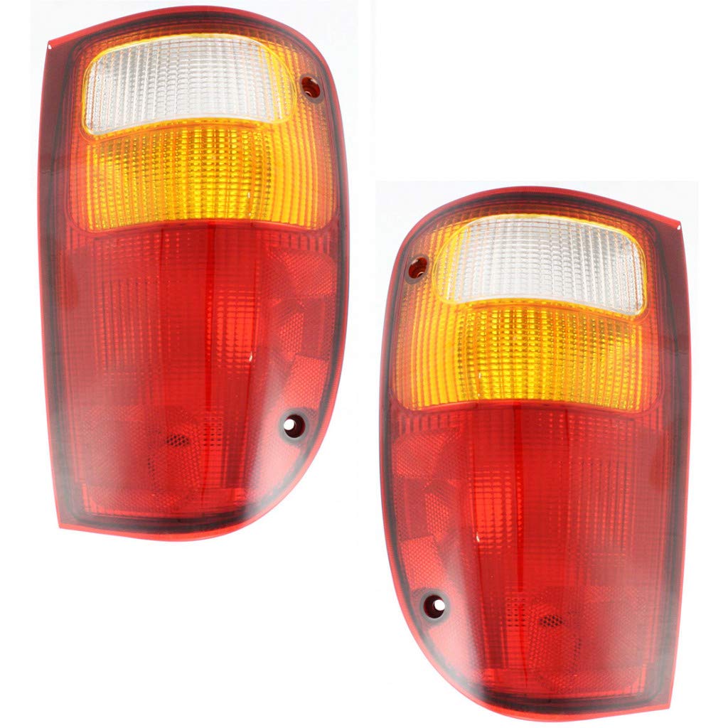 CarLights360: Pair of CAPA Certified Mazda B3000 Tail Lights (2001-2008) - Driver & Passenger Side | MA2800114 + MA2801114 | Perfect for Night Driving & Vehicle Safety
