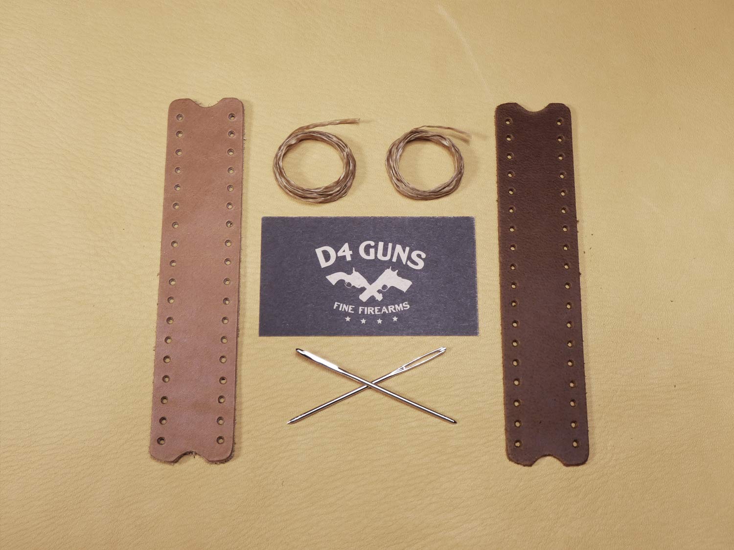 Handcrafted Large Loop Leather Lever Wrap - Premium Genuine Leather for Guns, Knives & Tools - Perfect for Hunting, Camping & Outdoor Adventures
