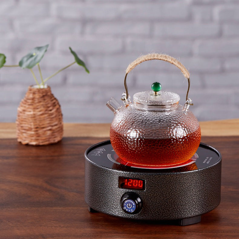 Cast Iron Induction Cooker Teapot Warmer - Stovetop & Electric Compatible for Tea, Coffee, and Hot Beverages - Perfect for Home, Office, and Restaurant Use