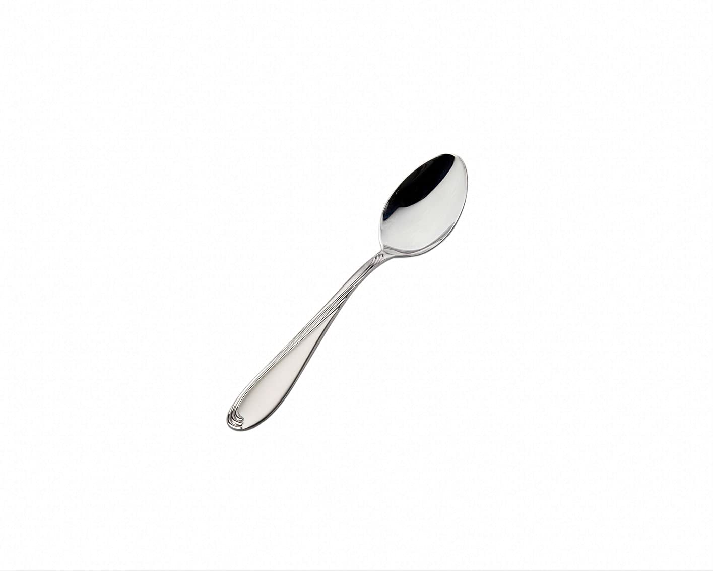 Godinger 8-Piece Stainless Steel Teaspoon Dessert Set - Elegant Wave Sand Design for Home, Kitchen, or Restaurant Use - Perfect for Tea Parties, Dessert Serving, and Fine Dining