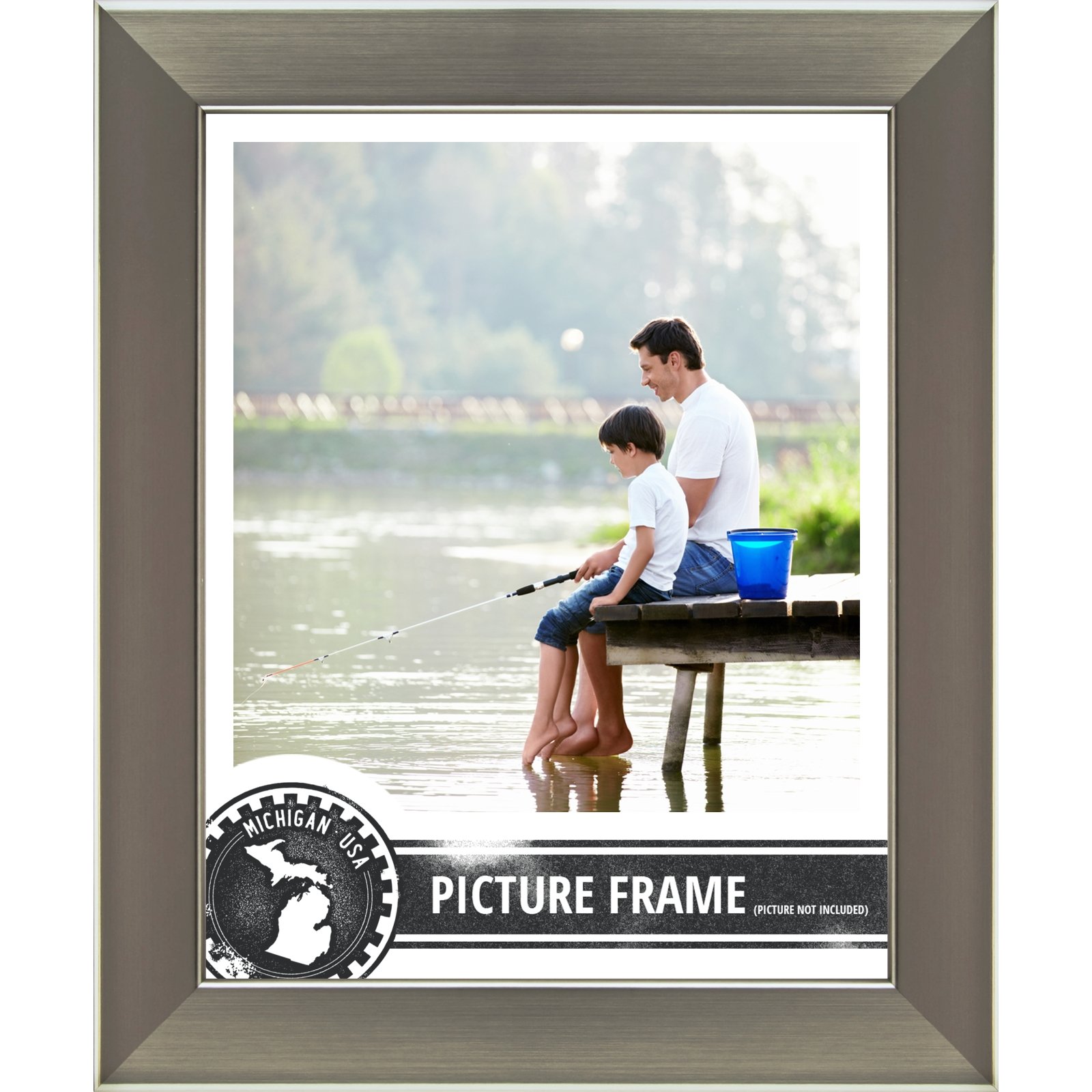 Craig Frames 26966 19x25 Inch Stainless Silver Picture Frame Set of 2 - Perfect for Wall Decor, Living Room, Bedroom & Office Photos