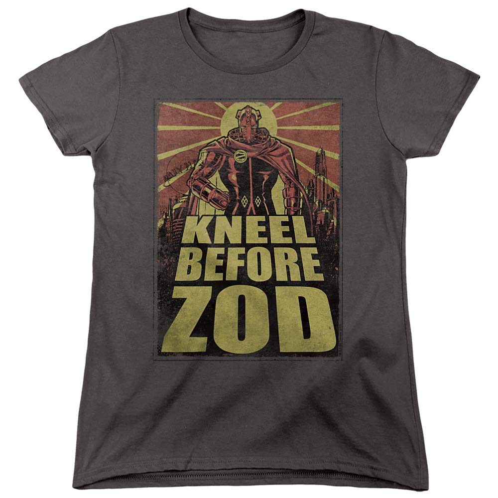 Superman Zod Poster Women's T-Shirt | Vintage DC Comics Graphic Tee | Superhero Fan Gift | Casual Wear & Cosplay Costume