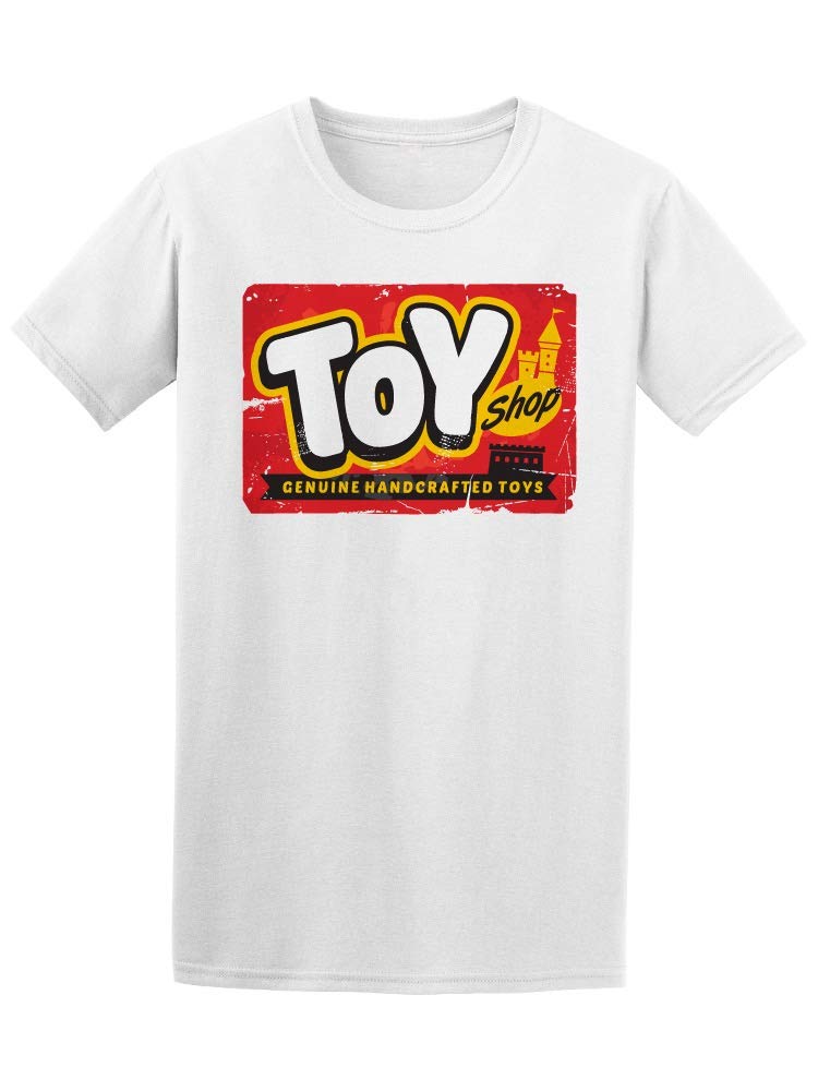 Handmade Men's Graphic T-Shirt - Unique Handcrafted Toy Shop Design - Casual Wear & Gift for Toy Collectors