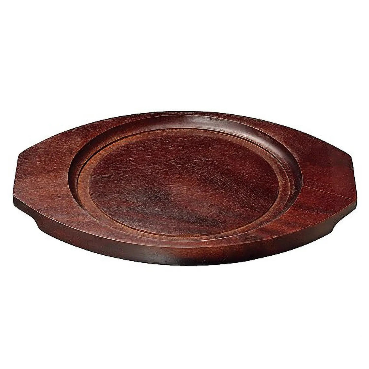Premium EBM Oval Wooden Base for Sizzler Platter - Durable Wood Serving Tray for Hot Dishes - Perfect for Restaurants, Catering & Home Entertaining