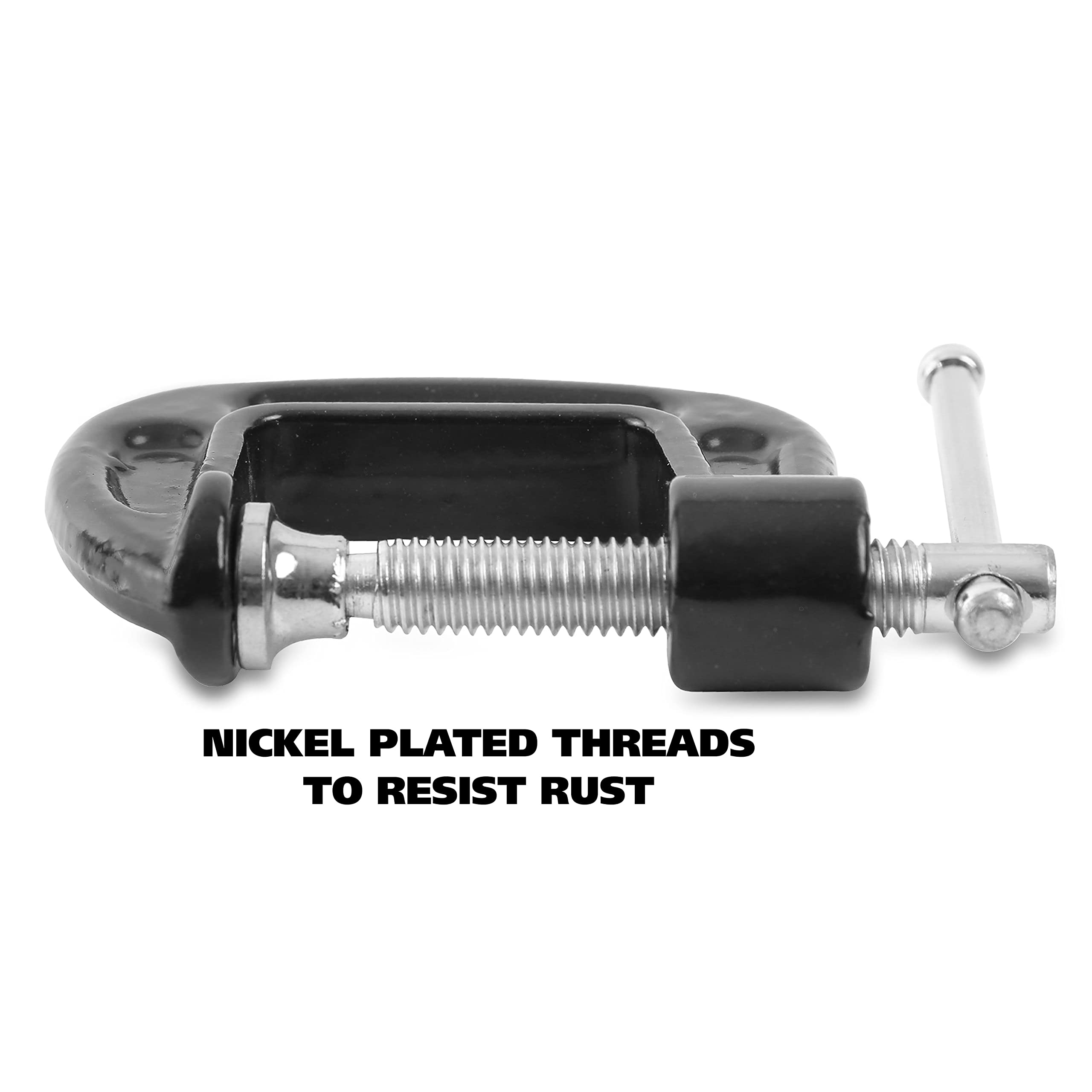 GreatNeck 1-Inch C-Clamp for Woodworking & Auto Repair - Heavy Duty Welding & Home Improvement Tool