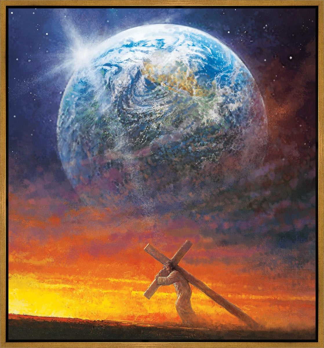 Behold The Lamb of God Gallery Wrap Canvas - Religious Wall Art for Home Decor, Church & Office - Inspirational Christian Gift for Holidays & Special Occasions
