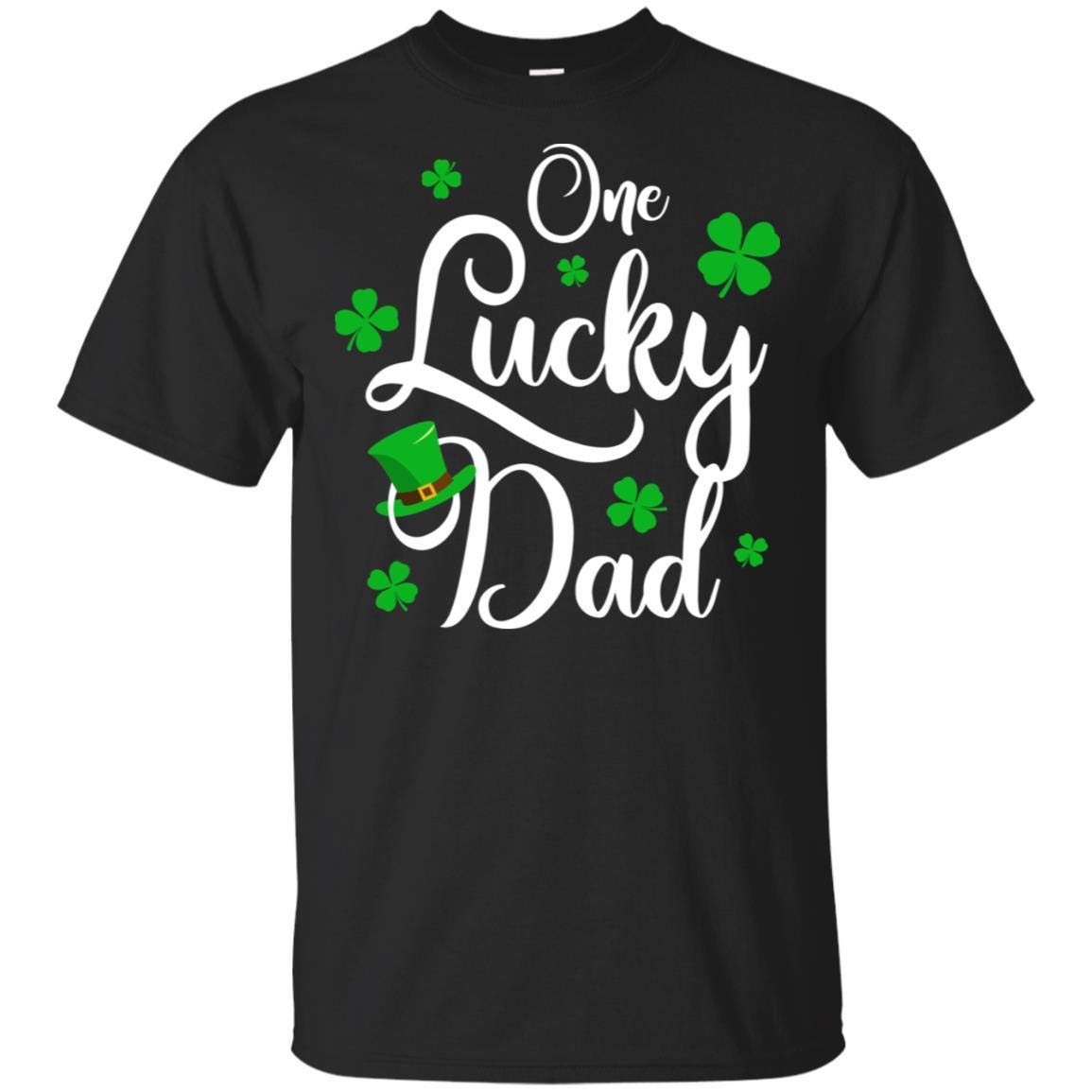 Men's One Lucky Dad St. Patrick's Day T-Shirt - Short Sleeve Casual Tee for Father's Day, Irish Pride & Family Gatherings
