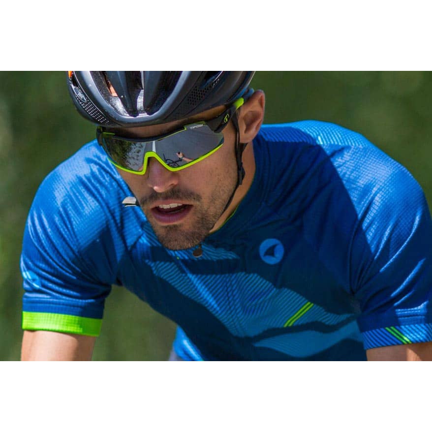 Davos Race Sunglasses - Neon, Smoke & Clear Lenses - UV Protection, Lightweight & Stylish for Running, Cycling & Outdoor Sports